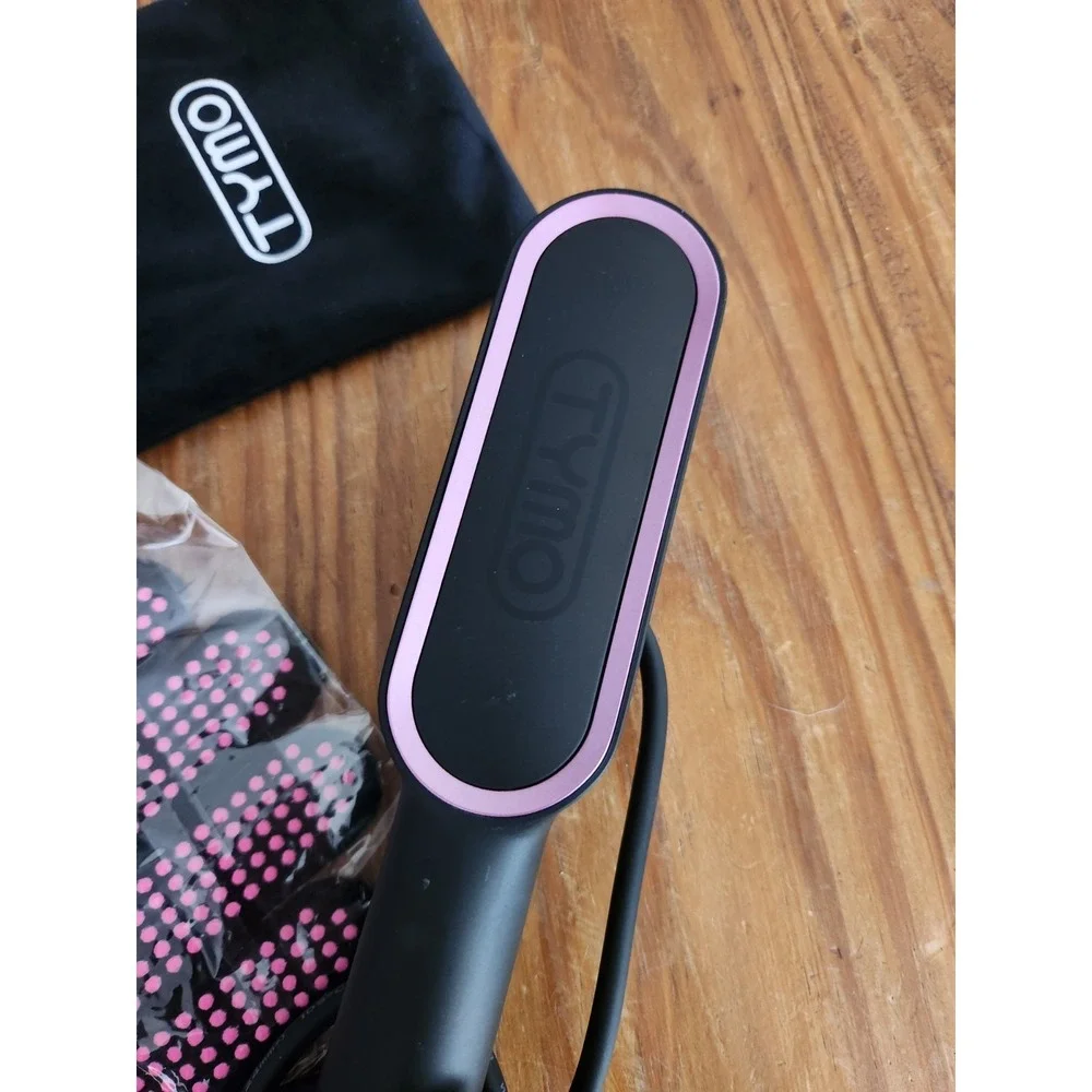 TYMO Ring Hair Straightening Comb 1 1/2 Inch Fast Heat Up Five Temperature Glove